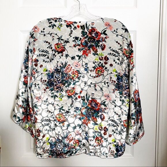 Anthropologie Maeve Umi Silk Velvet Kimono Top NWT - Picture 3 of 8